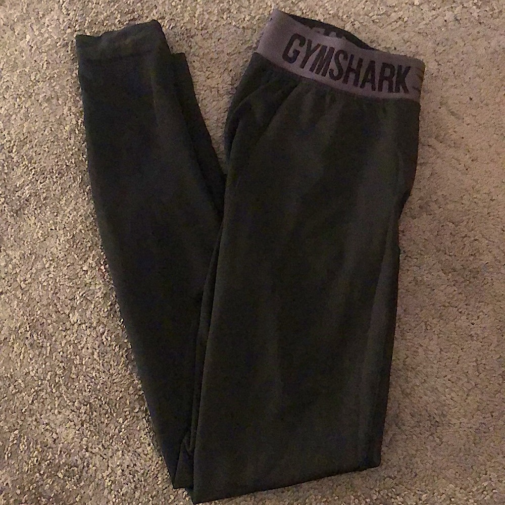 Long black gym shark brand leggings